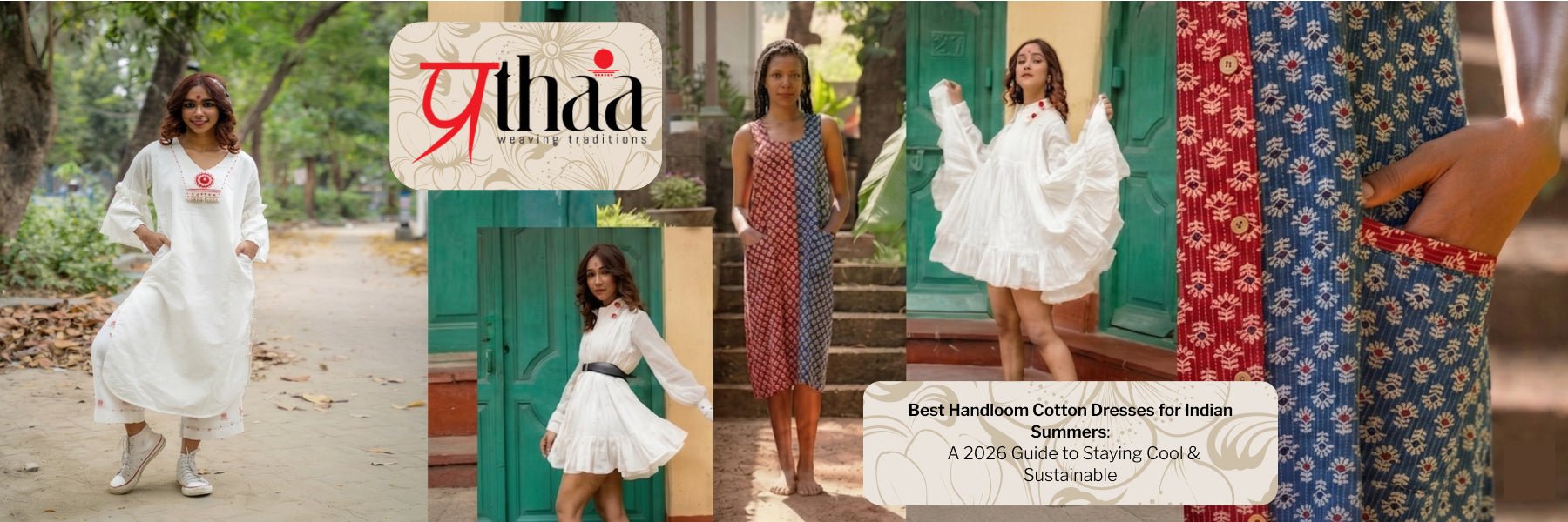 Best Handloom Cotton Dresses for Indian Summers: A 2026 Guide to Staying Cool & Sustainable - Prathaa-weaving traditions