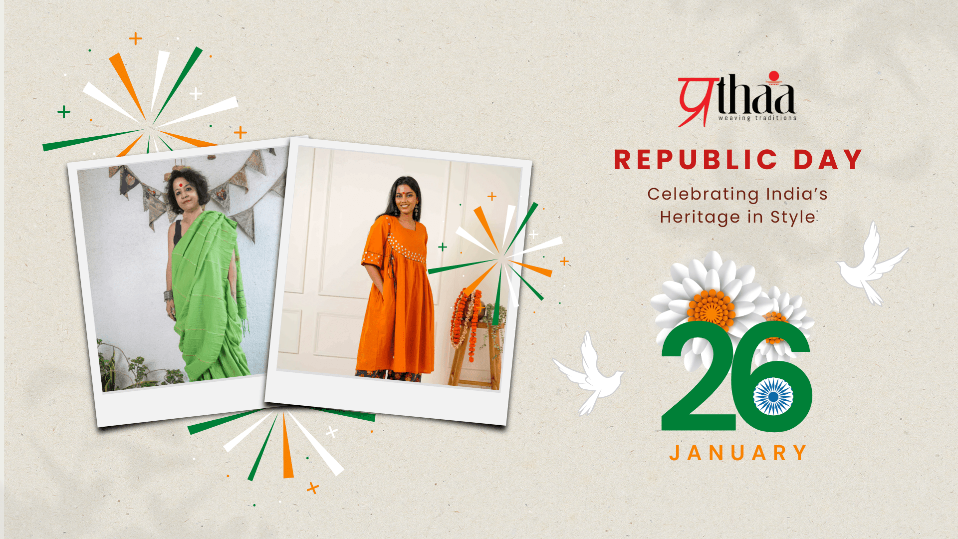 Republic Day: Celebrating India’s Heritage in Style with Prathaa - Prathaa-weaving traditions