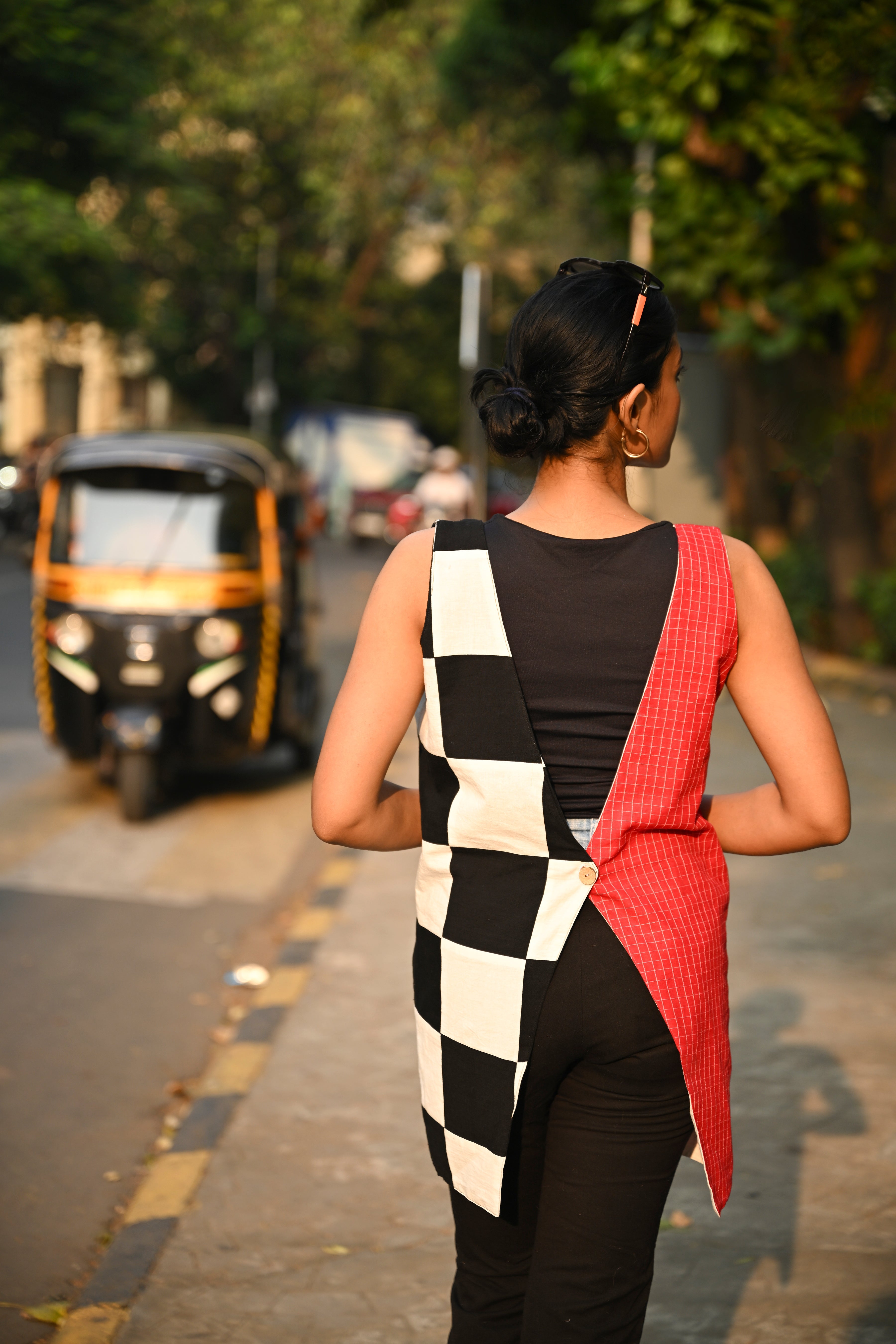 4 - Way V Neck jacket - Prathaa - weaving traditions