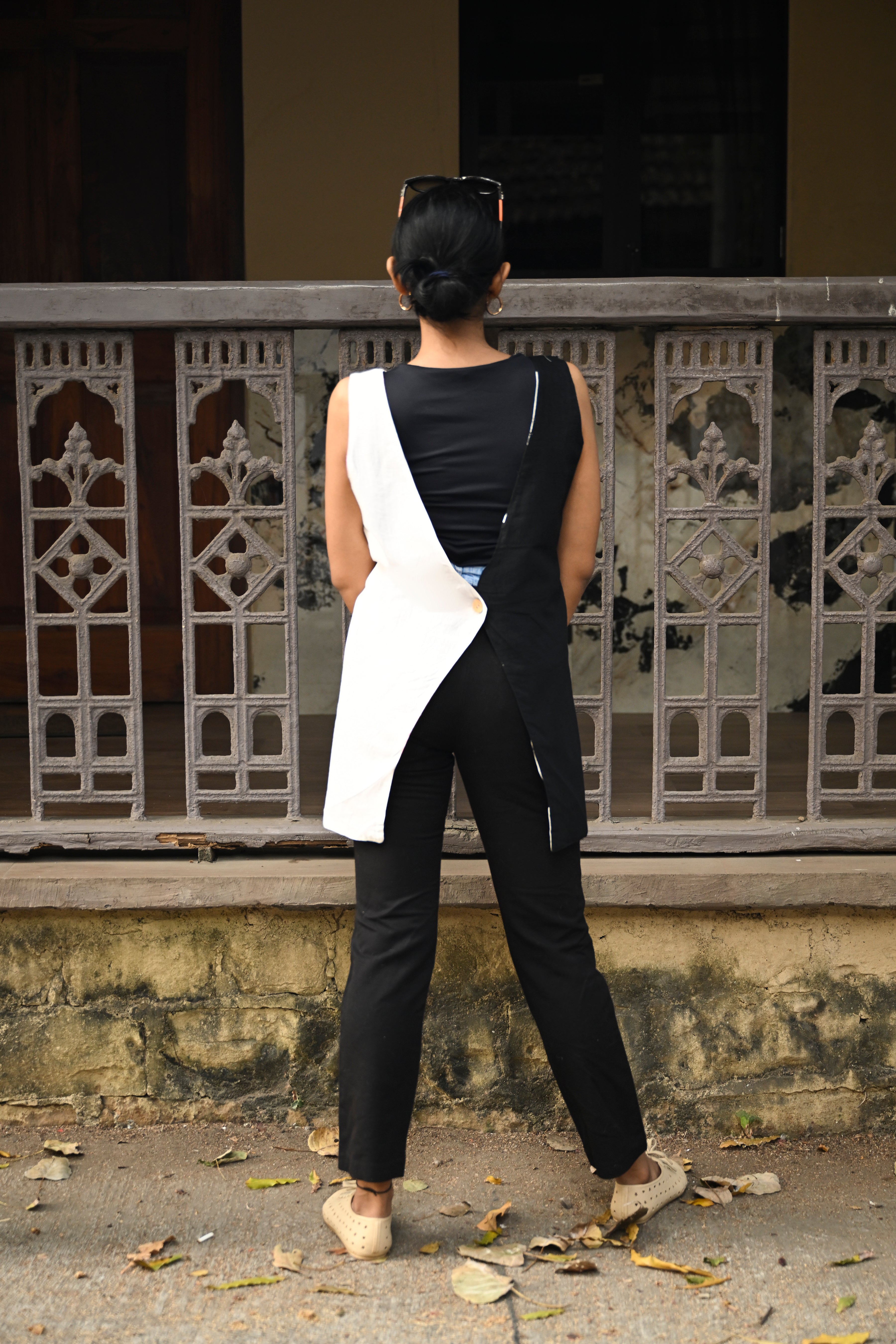 4 - Way V Neck jacket - Prathaa - weaving traditions
