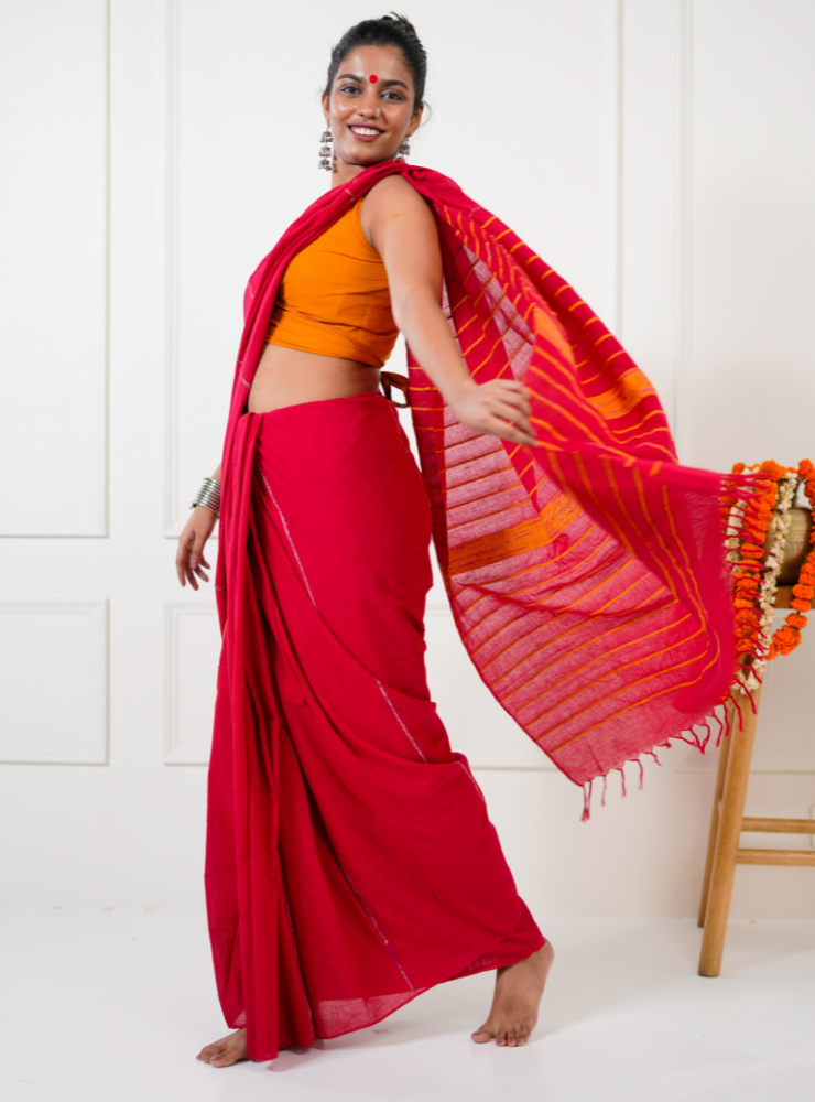 Red Khesh Saree
