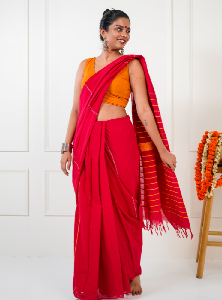 Red Khesh Saree