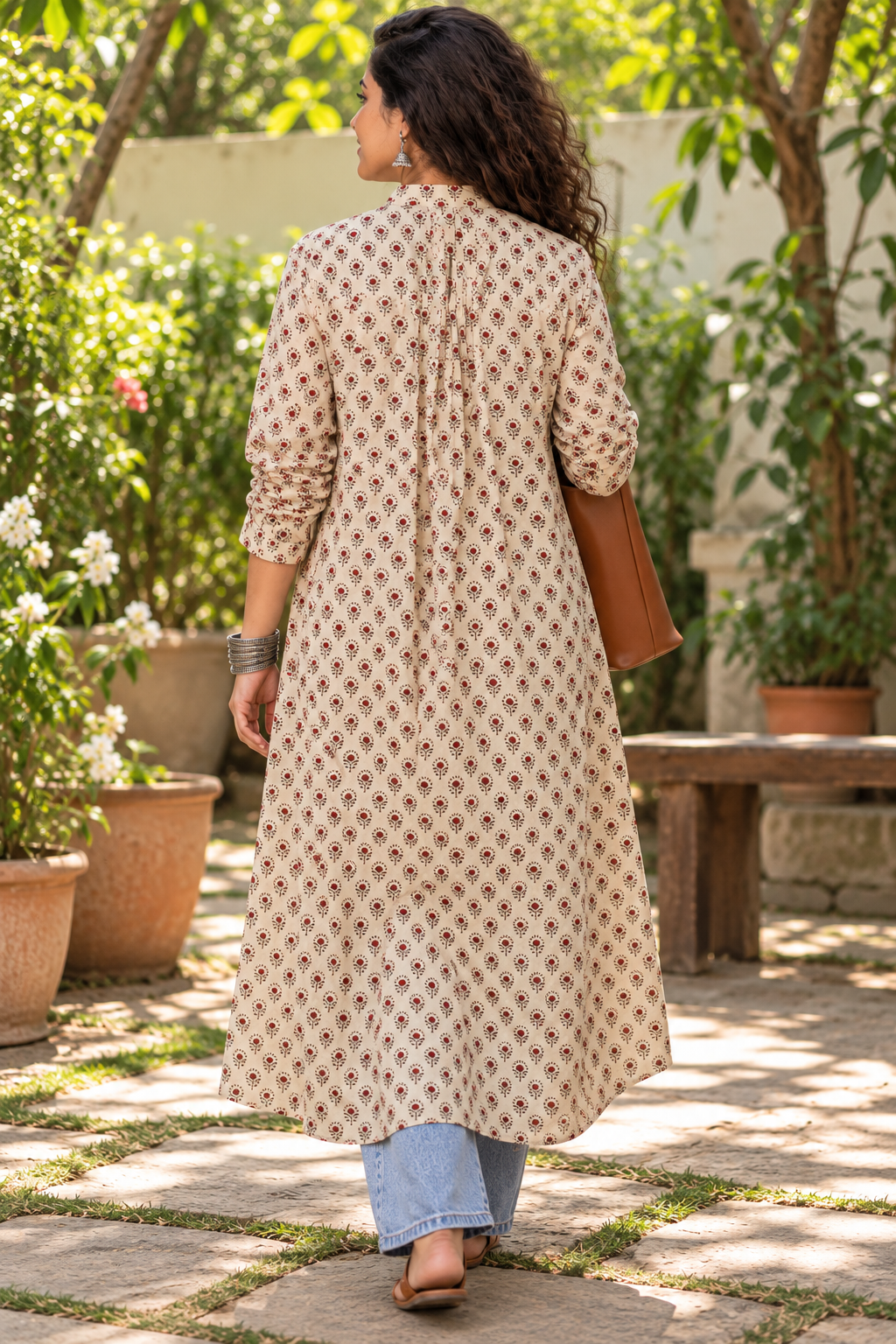 Matti Block printed loose fit tunic