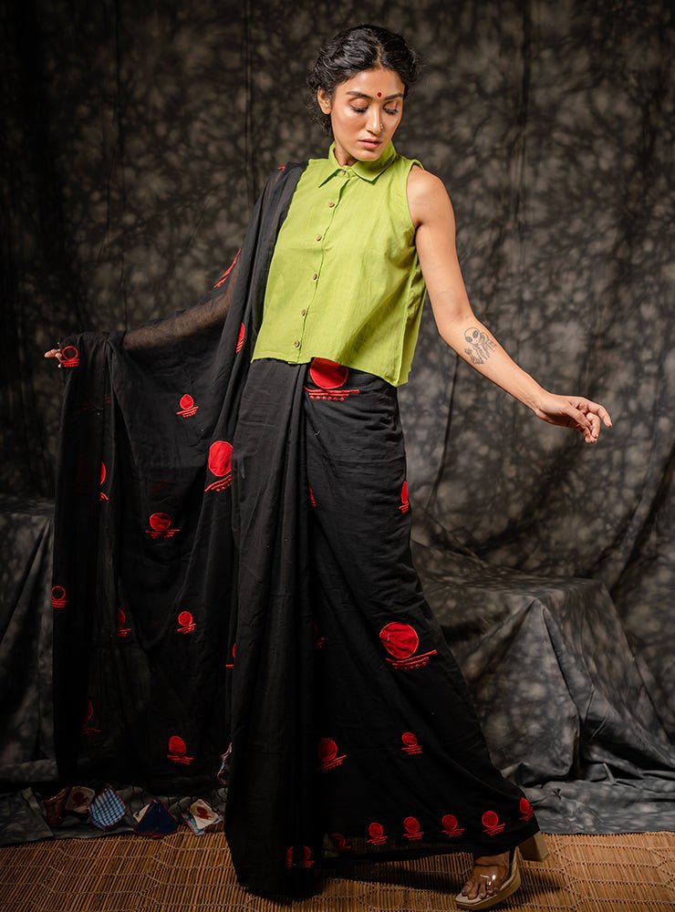 Green Crop Top - ROZAANA