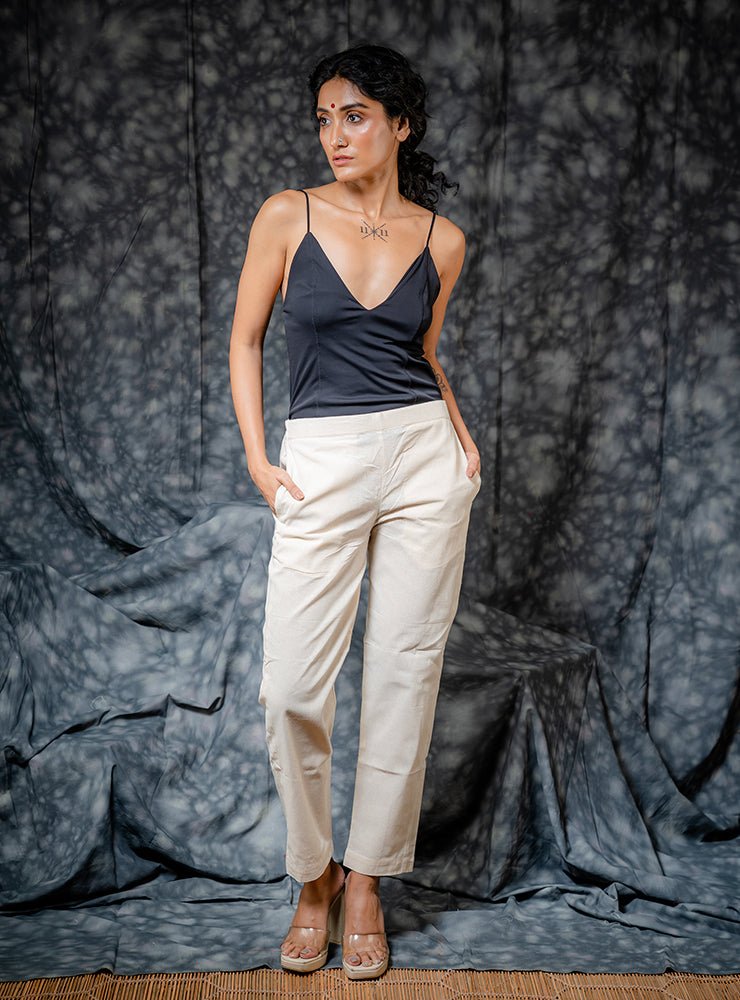 Beige Handloom Rozaana Co-ord Set