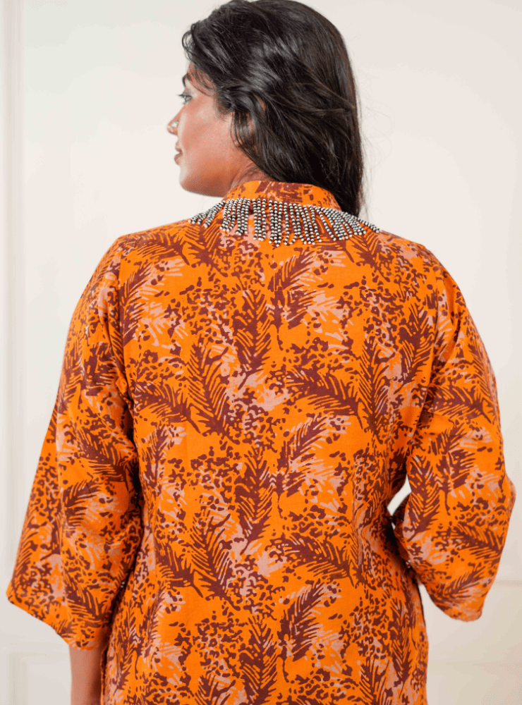Batik Printed Shirt Tunic - Prathaa - weaving traditions