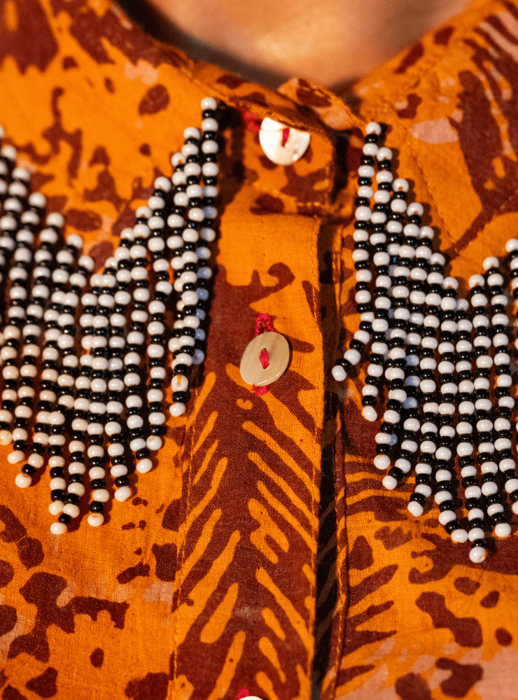 Batik Printed Shirt Tunic - Prathaa - weaving traditions
