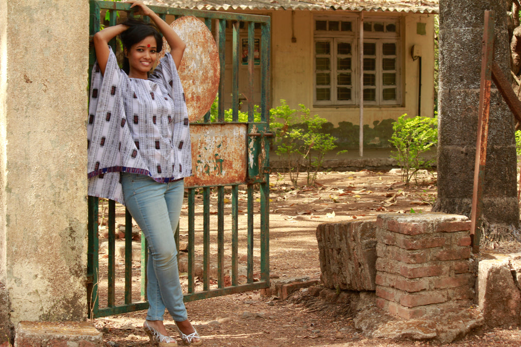 Top - Sambalpuri Kaftan top - Prathaa