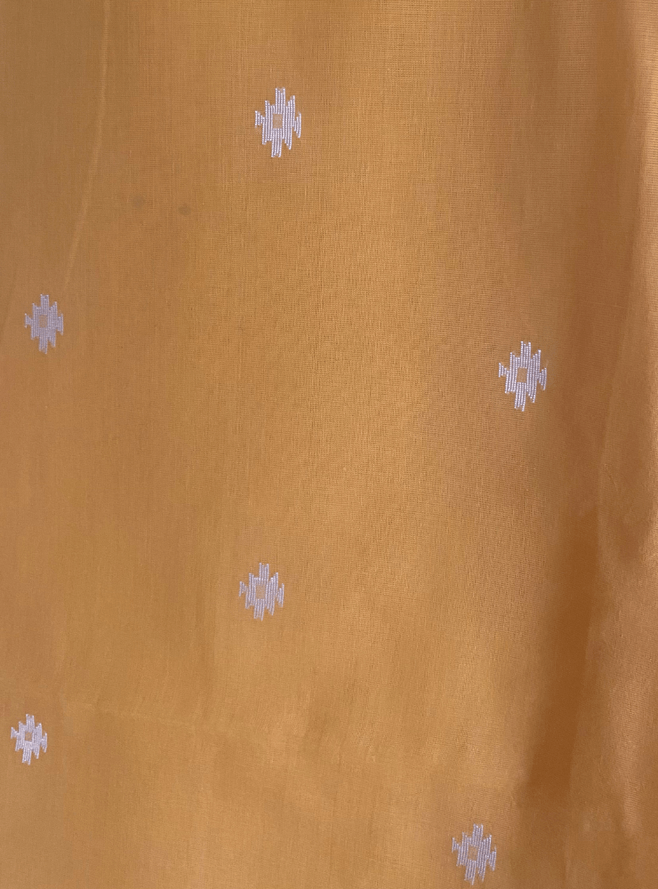 Yellow Jamdani Saree - Prathaa - weaving traditions