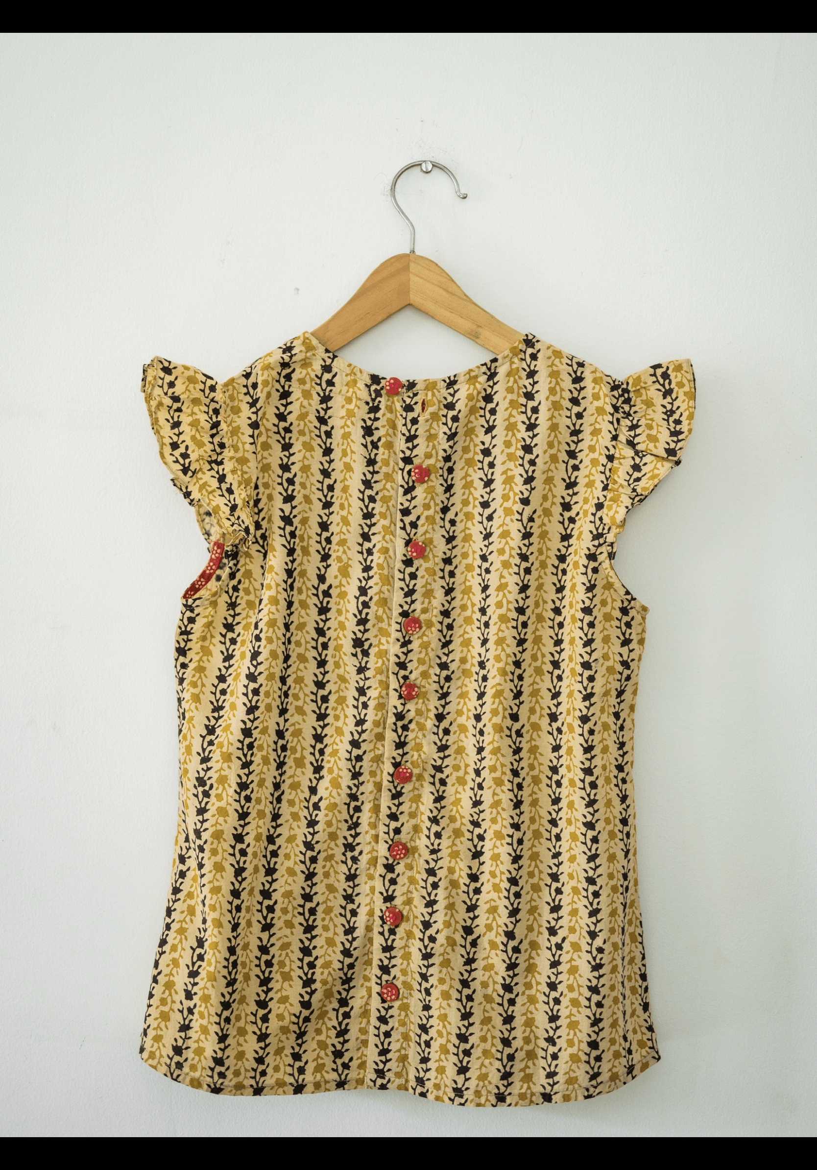 NATKHAT:- Dual print Bagru T-shirt - Prathaa - weaving traditions