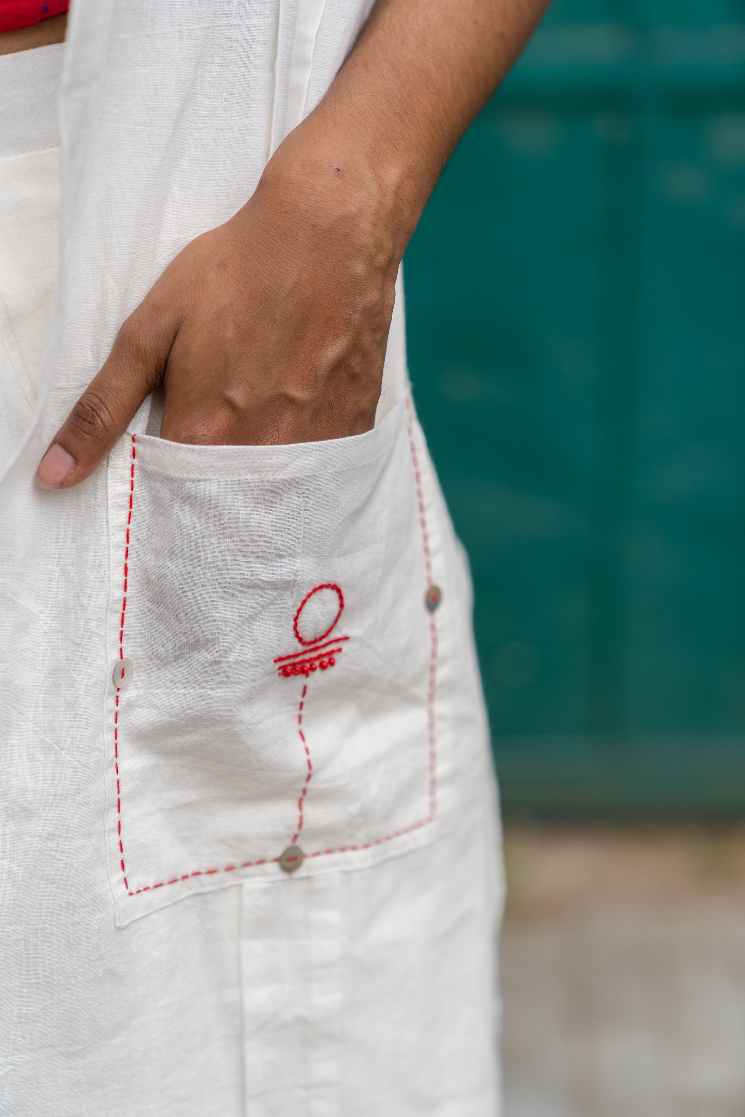 Shvet Stole - Best with Shvet White Corset & Dhoti