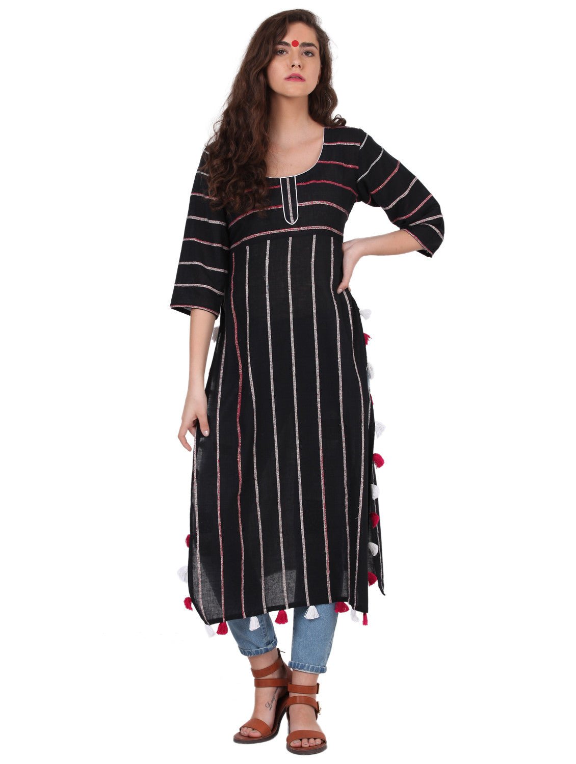 Tunic - Black Khesh Tunic - Prathaa