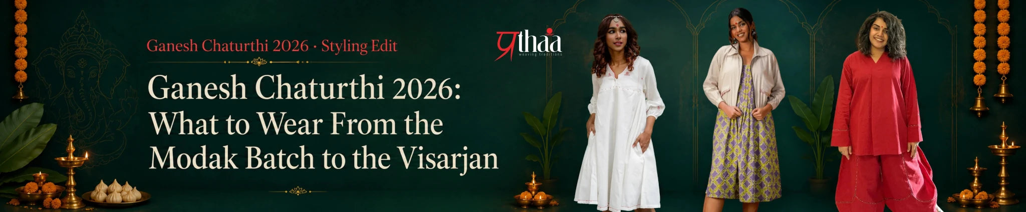 Ganesh Chaturthi 2026: What to Wear From the Modak Batch to the Visarjan - Prathaa-weaving traditions
