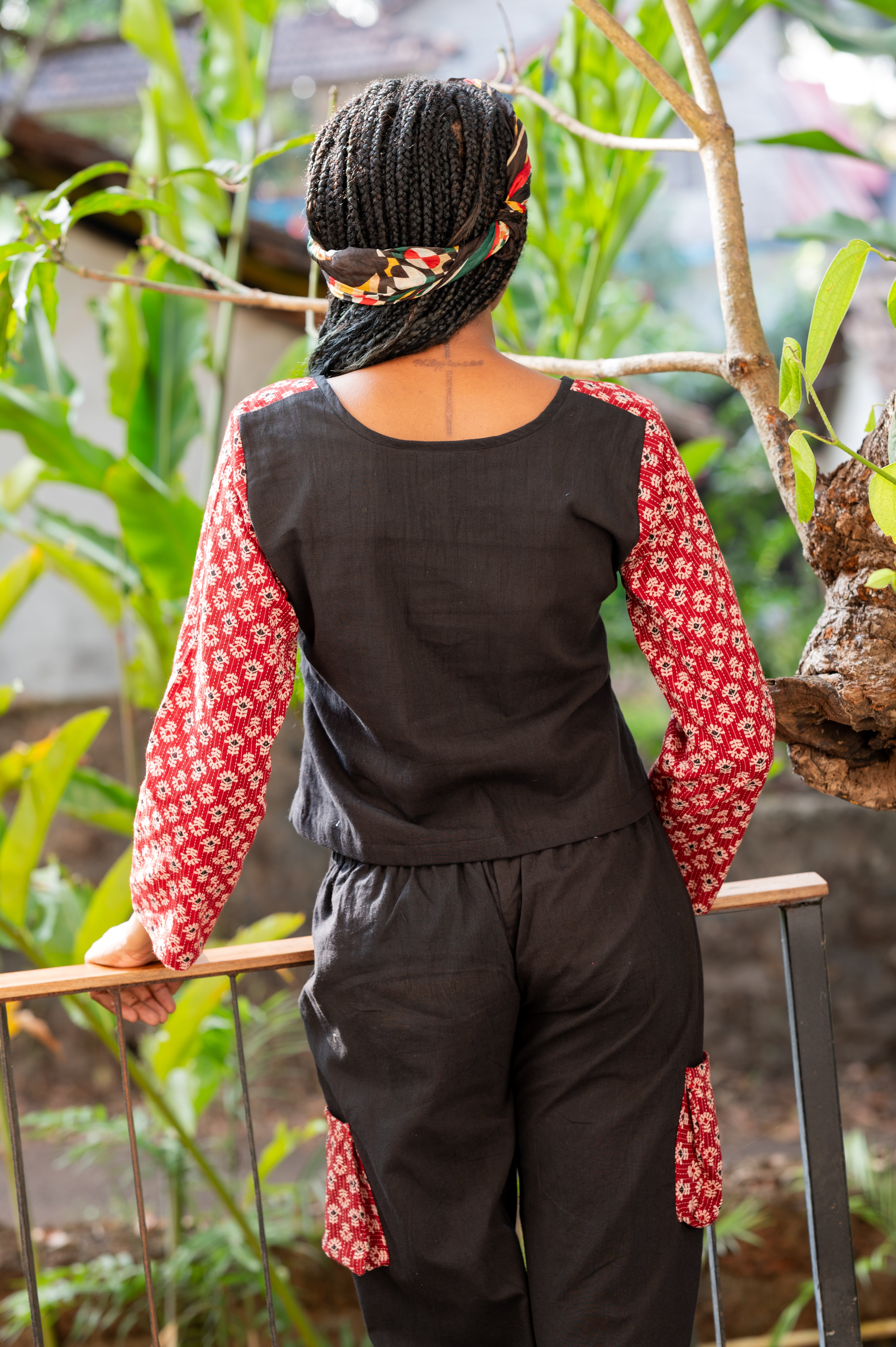 High-waist Cargo Pants - Prathaa - weaving traditions