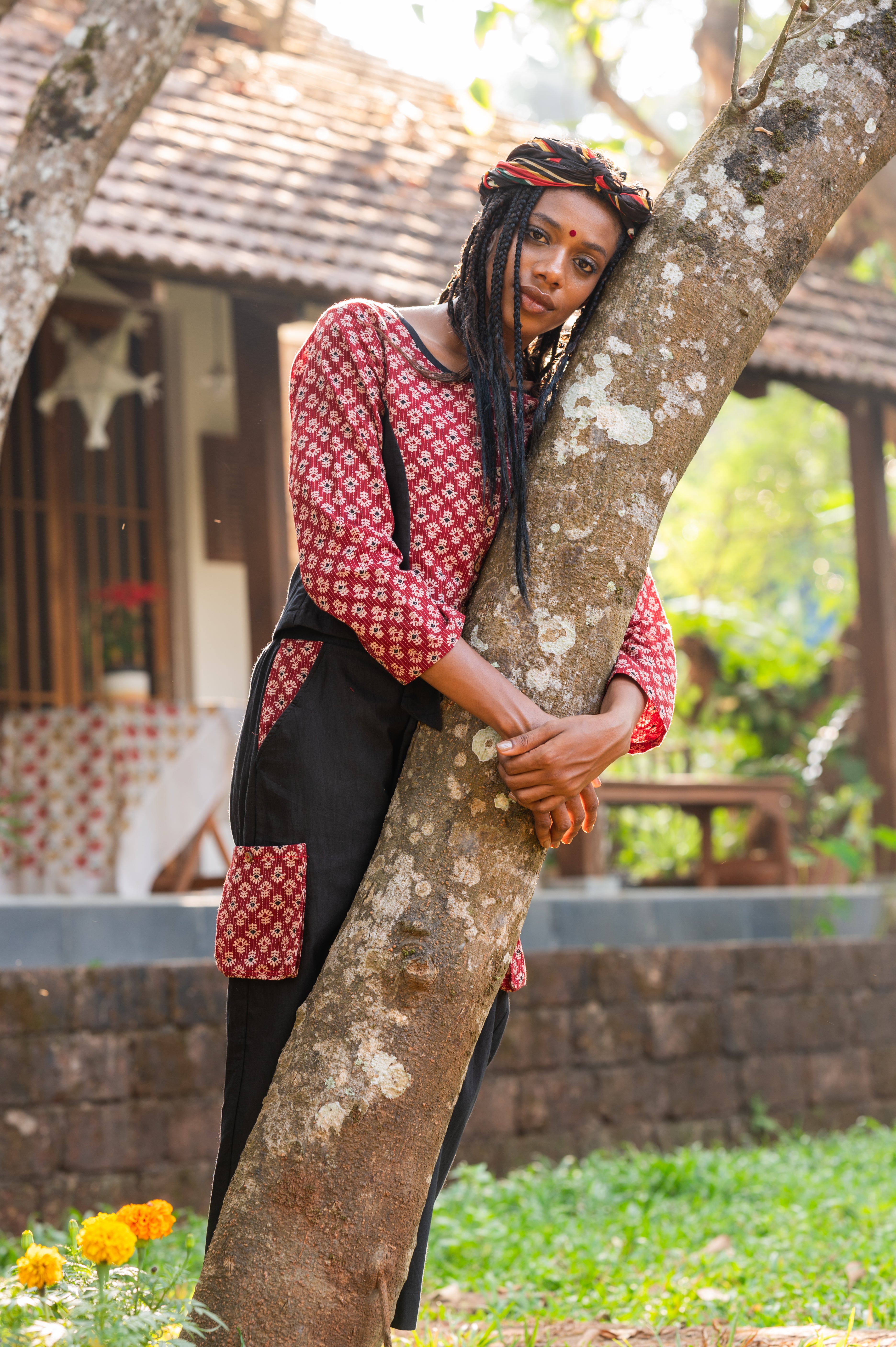 High-waist Cargo Pants - Prathaa - weaving traditions