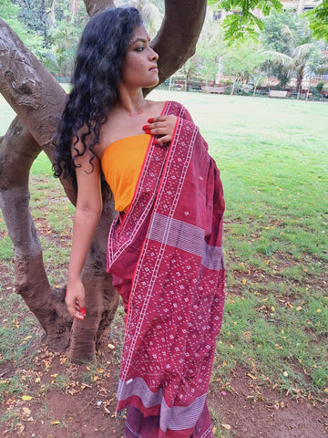 One of it’s kind- Jazzberry Jamdani Saree