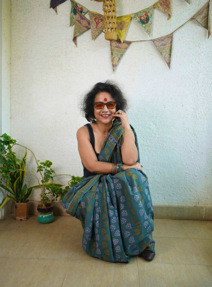 Harini Saree | Batik Print Handloom Cotton Saree