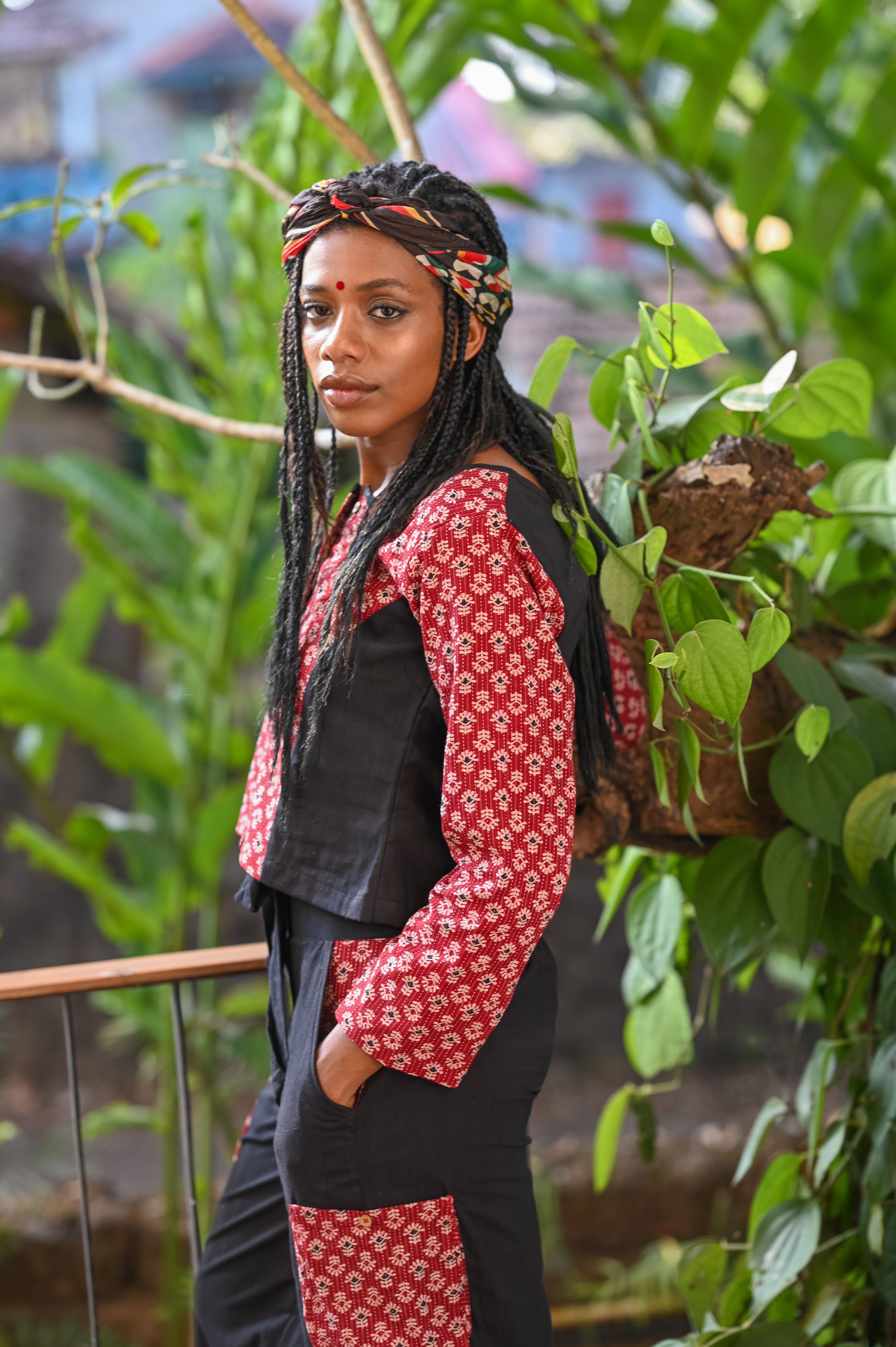 High-waist Cargo Pants - Prathaa - weaving traditions