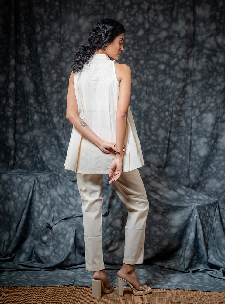 Beige Handloom Rozaana Co-ord Set