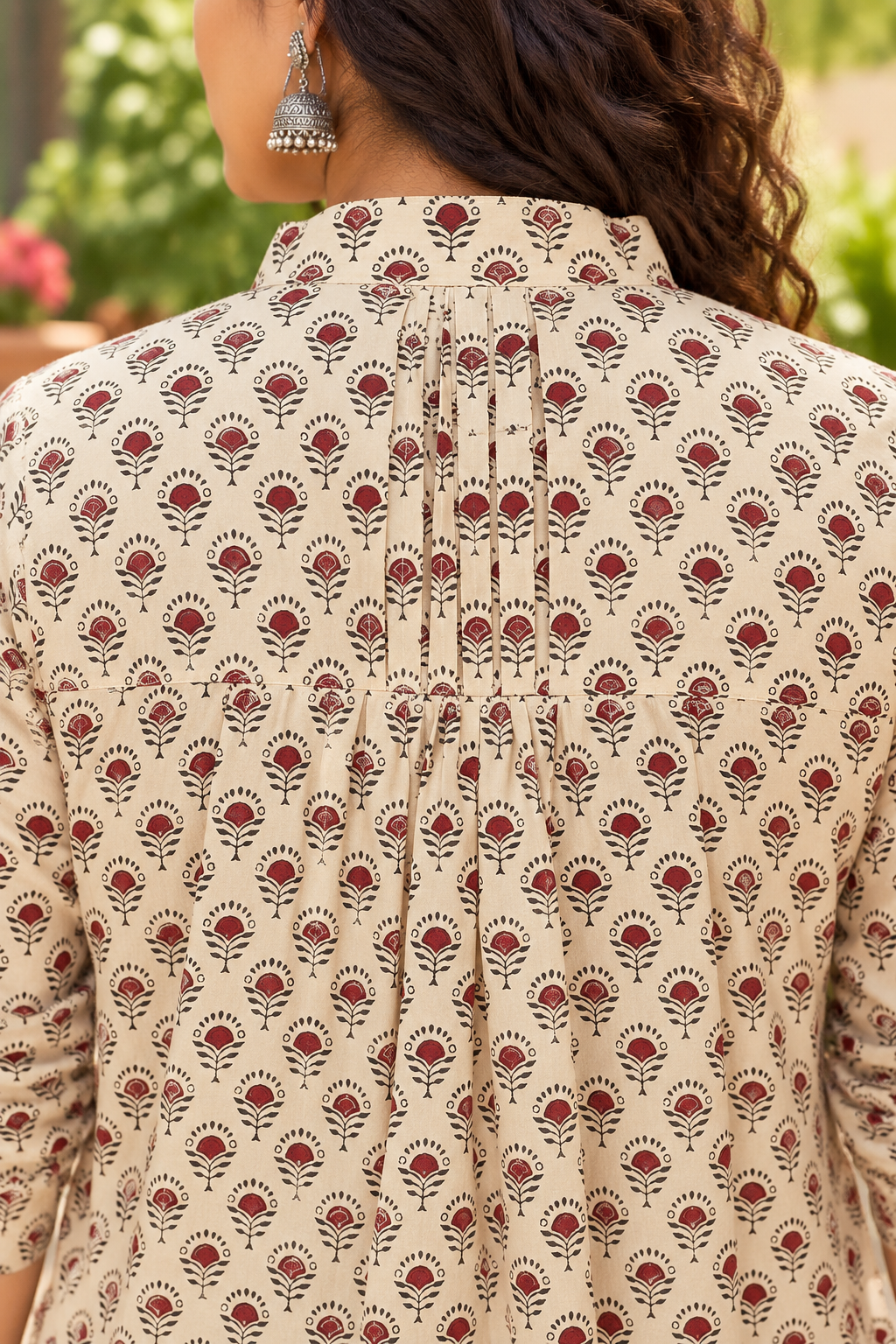 Matti Block printed loose fit tunic