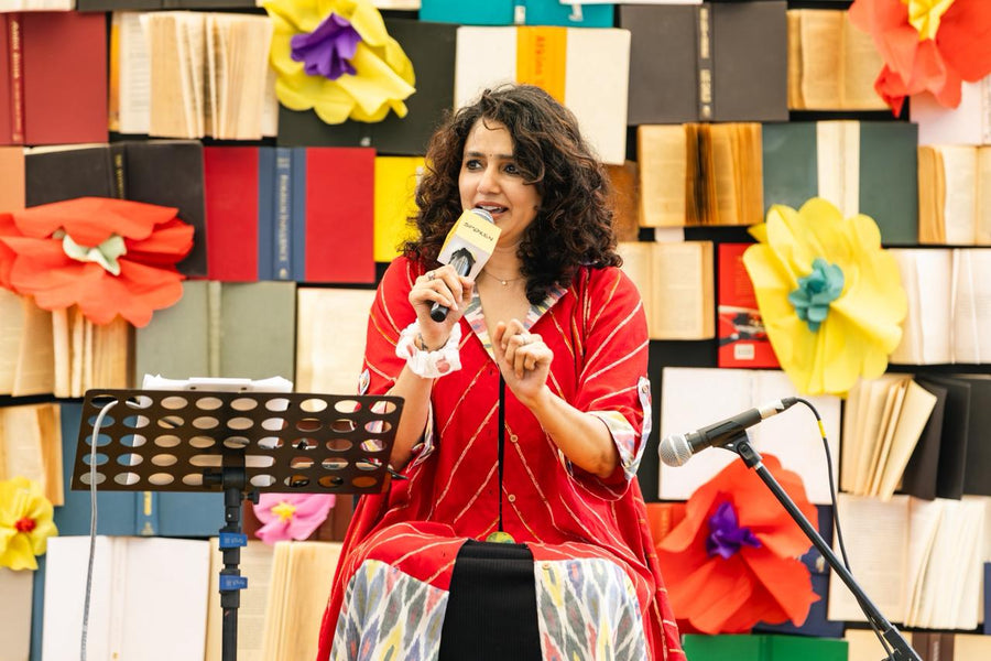 Red Khesh Cotton Euphoria Hiji Biji Shirt Dress