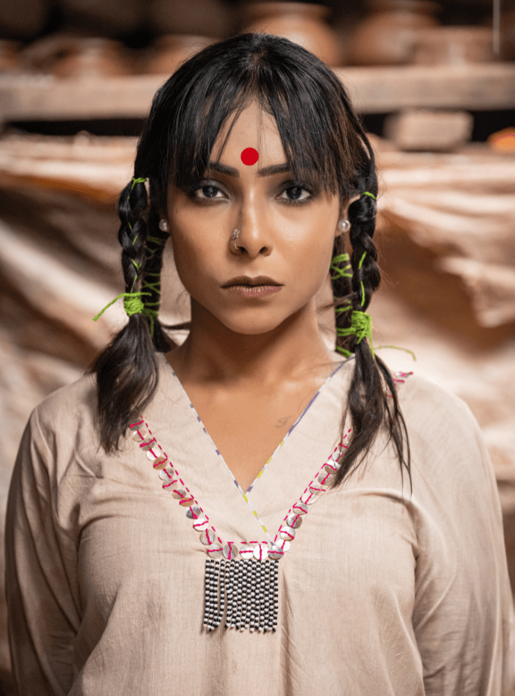 Beige Top - Prathaa - weaving traditions