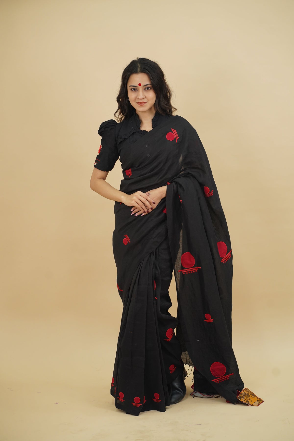 BINDU SAREE SET - Prathaa-weaving traditions