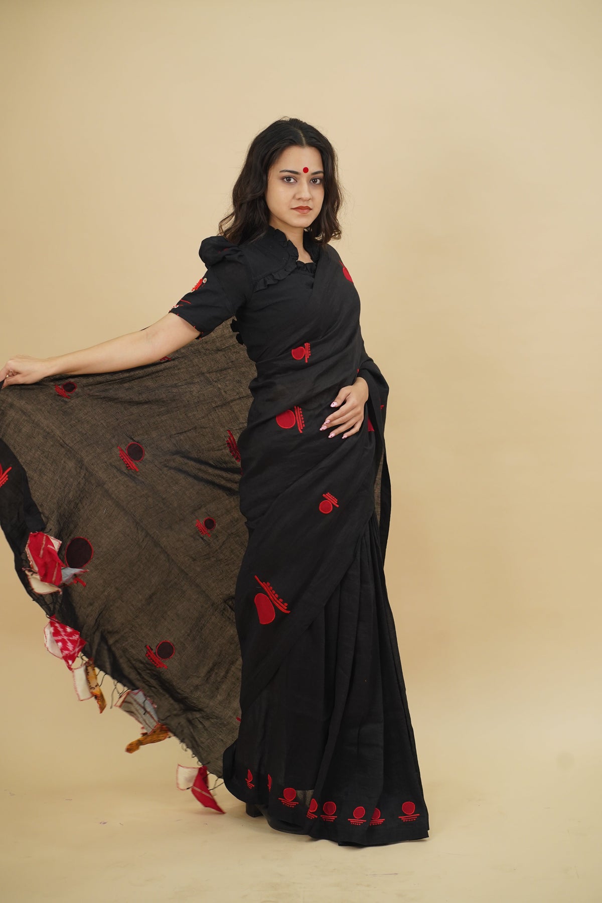 BINDU SAREE SET - Prathaa-weaving traditions
