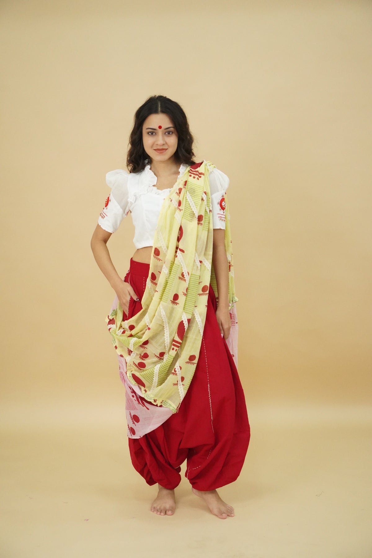 Gulnaar Harem Set - Prathaa-weaving traditions