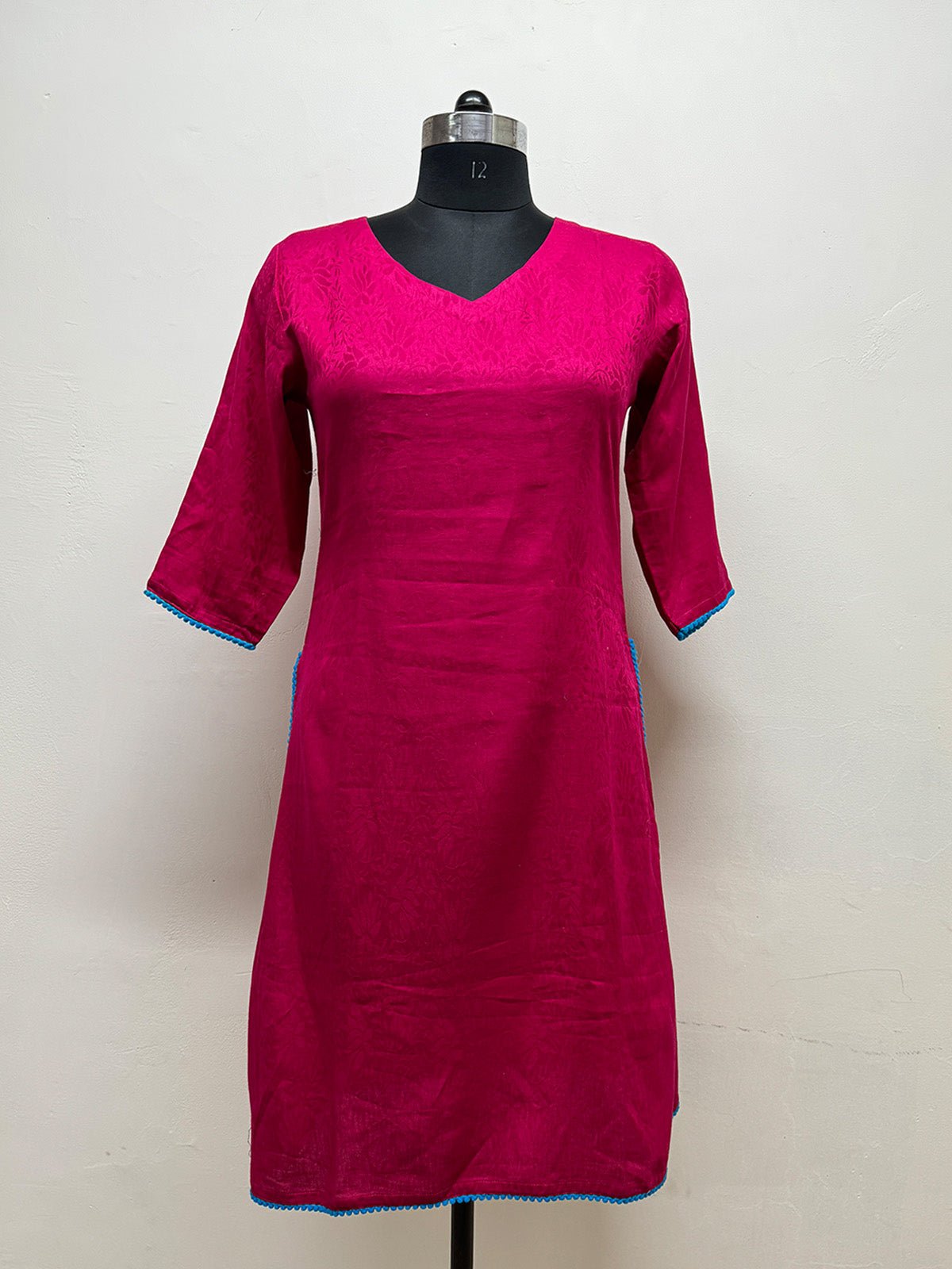 Hot Pink Tunic - Prathaa - weaving traditions