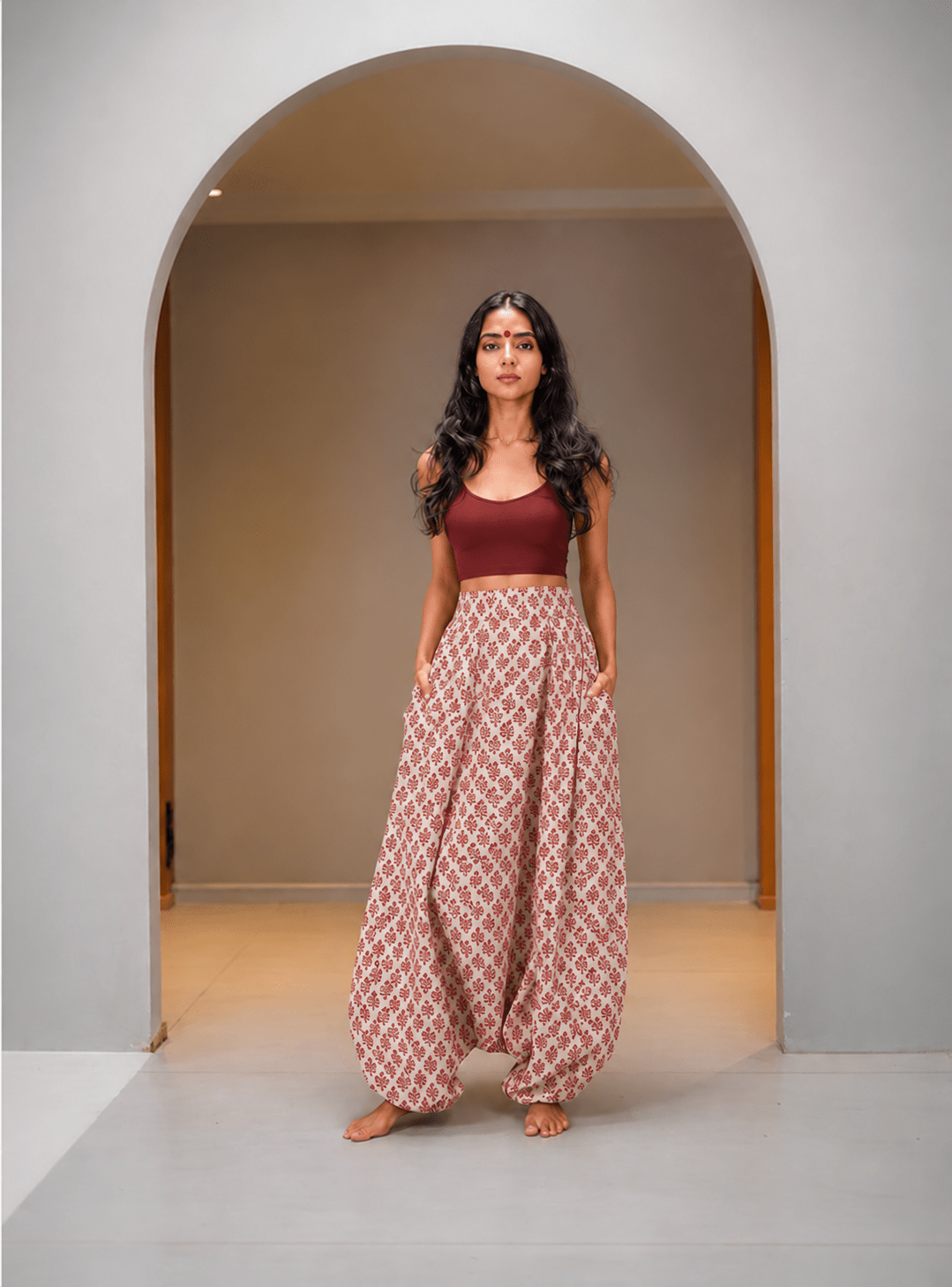 MAUJ KAFTAN HAREM SET - Prathaa-weaving traditions