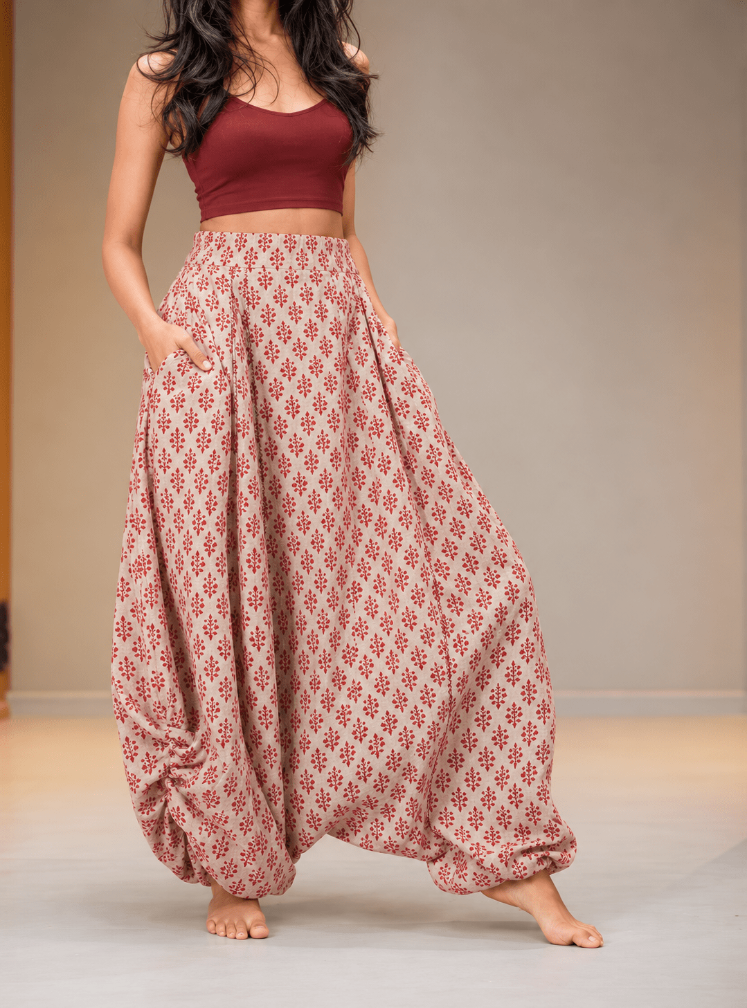 MAUJ UNISEX HAREM - Prathaa-weaving traditions