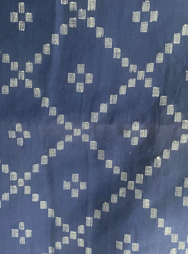 Navy Blue Jamdani Saree - Prathaa - weaving traditions