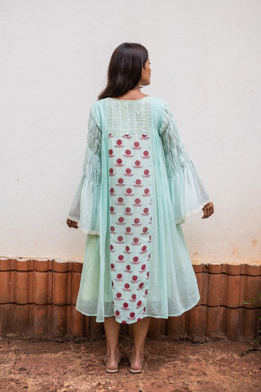 Side Panelled Dress- SNIGDHA - Prathaa - weaving traditions