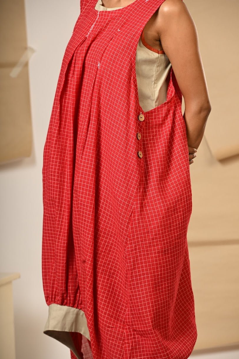 TB Balloon Jacket Dress - Prathaa Weaving Traditions