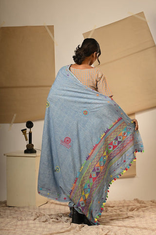 TB Blue Lambadi Saree - P