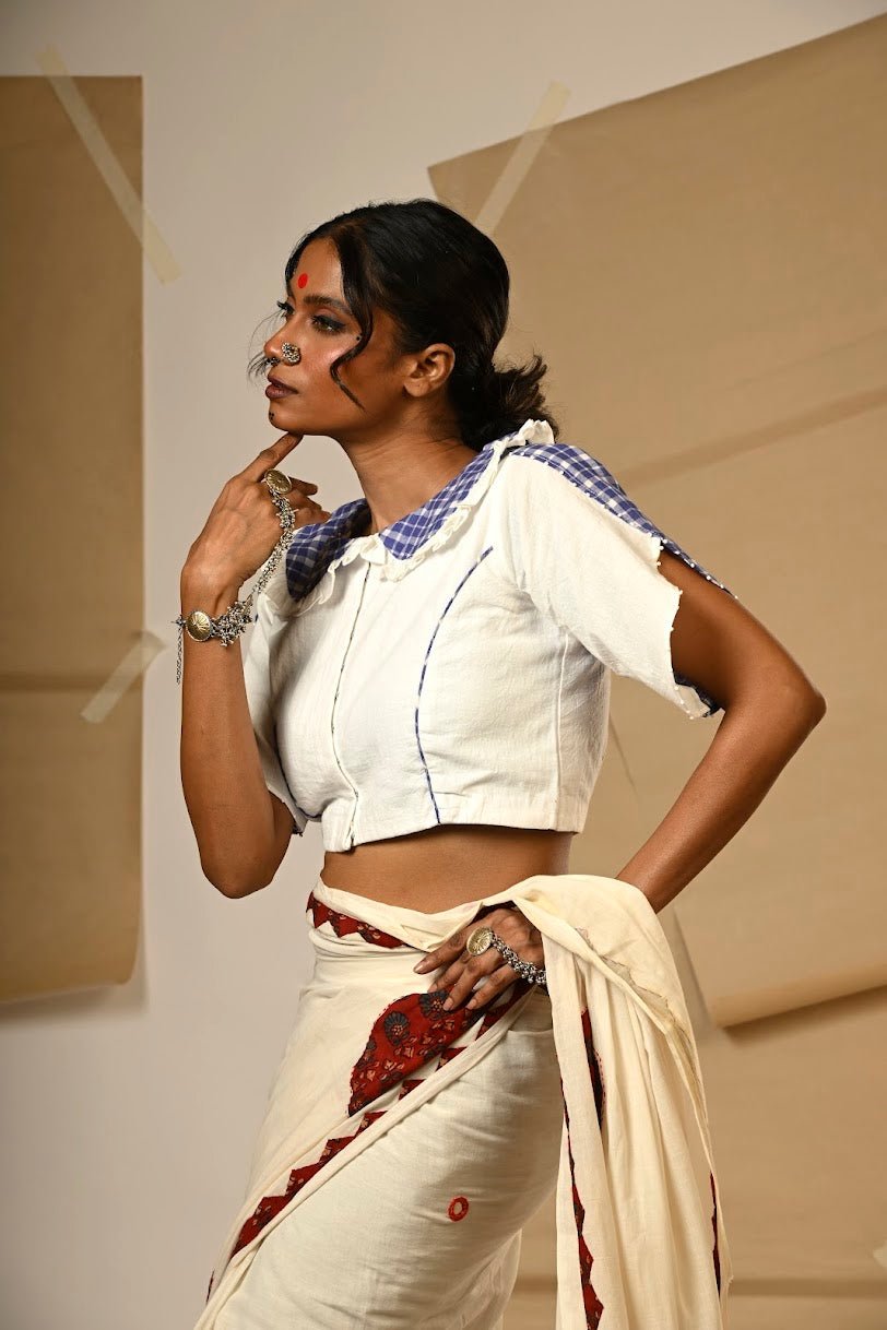 TB Peterpan Collar Blouse - Prathaa Weaving Traditions