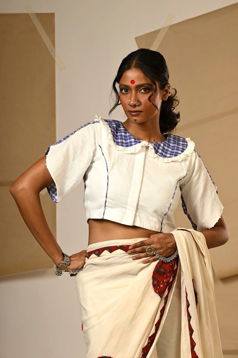 TB Peterpan Collar Blouse - Prathaa Weaving Traditions