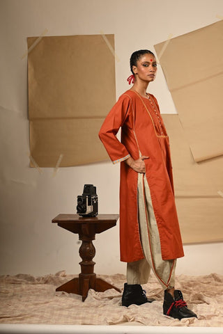 TB Rust Tunic - Prathaa Weaving Traditions