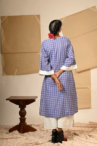 TB Set - Blue Tunic and Pants - Prathaa Weaving Traditions