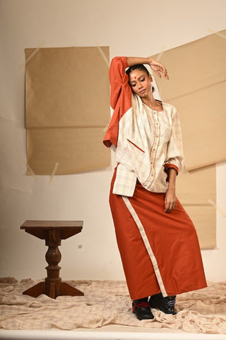 TB Set - Kaftan Shirt with Skirt - Prathaa Weaving Traditions