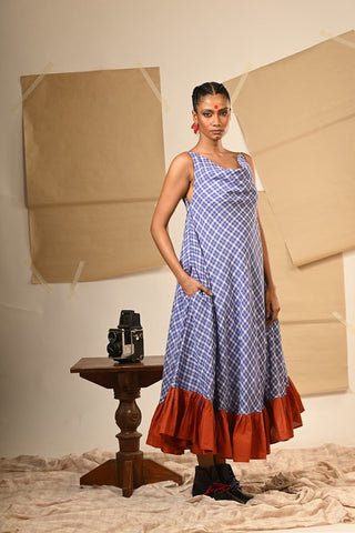 TB Spaghetti Cowl Dress - Prathaa Weaving Traditions