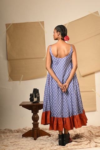 TB Spaghetti Cowl Dress - Prathaa Weaving Traditions