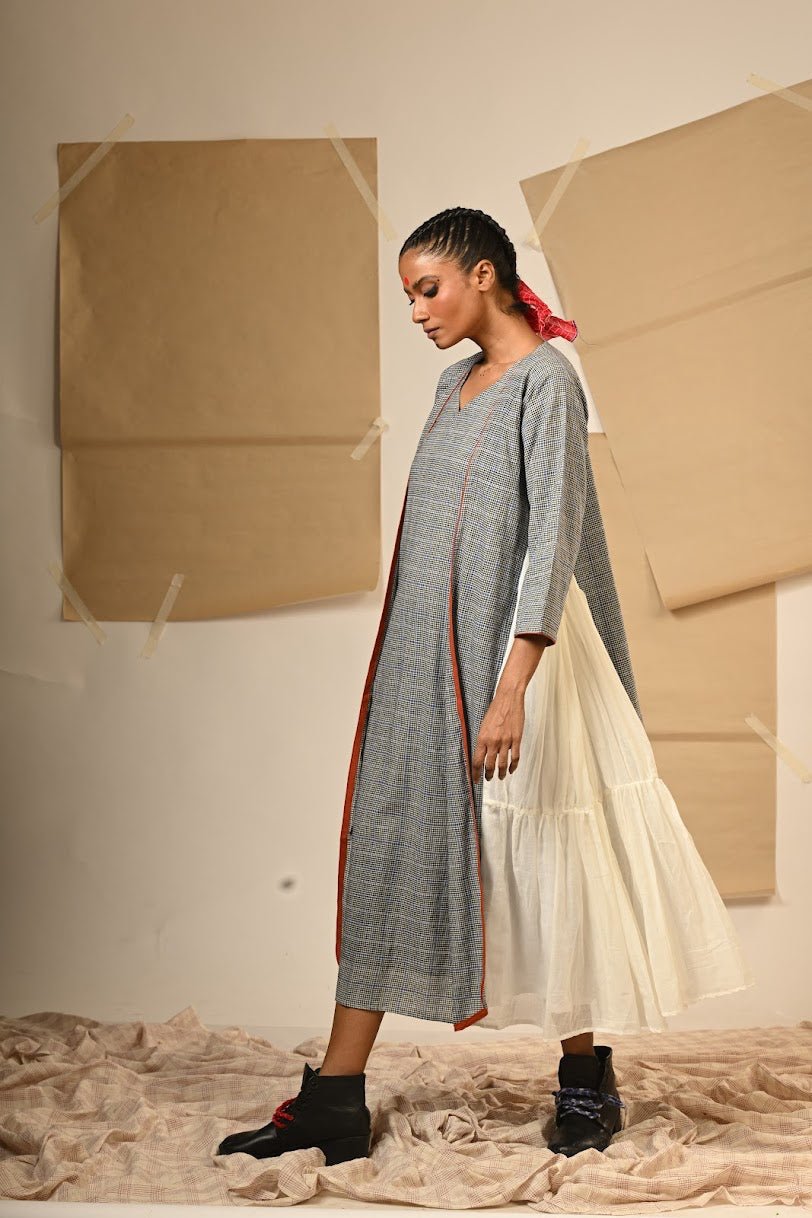 TB Tierred Maxi Dress - Prathaa Weaving Traditions