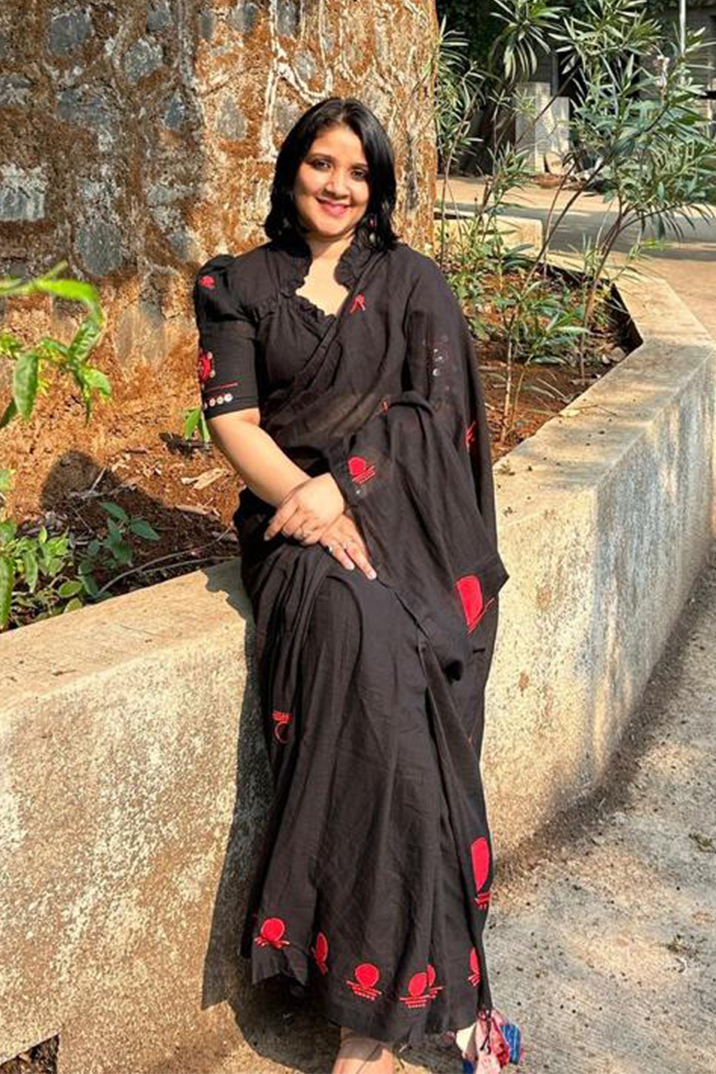 White Handloom Cotton Victorian Blouse - Prathaa - weaving traditions