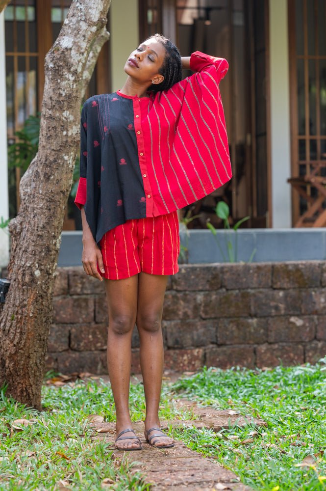 Set- Shirt Shorts - Prathaa - weaving traditions