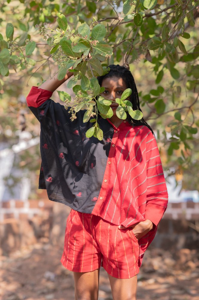 Half and Half Shirt - Prathaa - weaving traditions