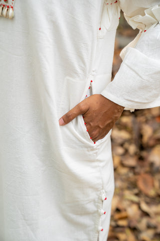 Shvet Convertible White Tunic dress pockets