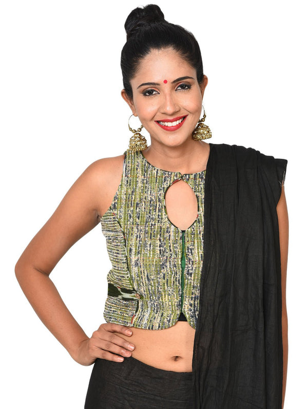 Blouse - Waistcoat style khesh blouse - Prathaa