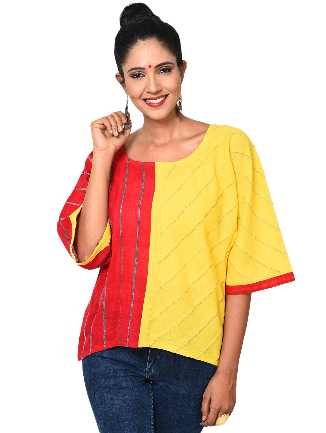 Top - Colorblock Khesh Top - Prathaa